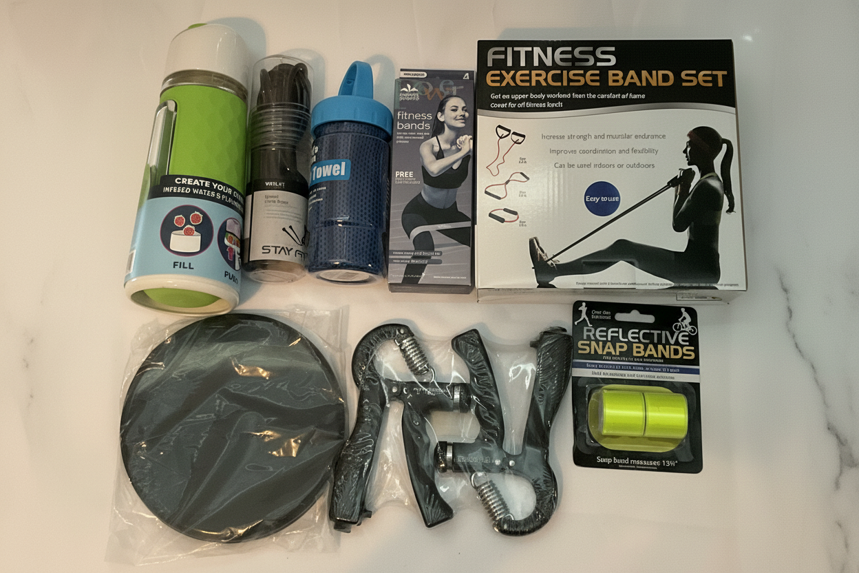 Pamper Hour Fitness Box - Marble Background